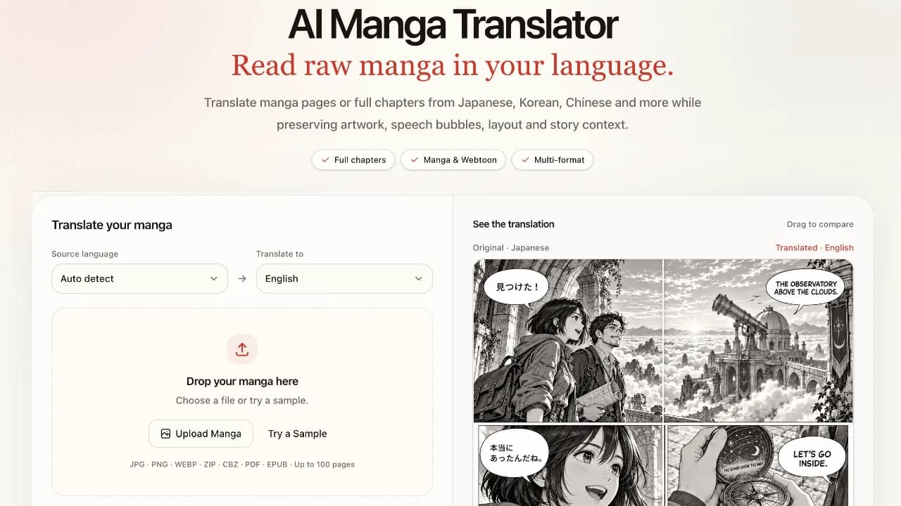 AI Manga Translator