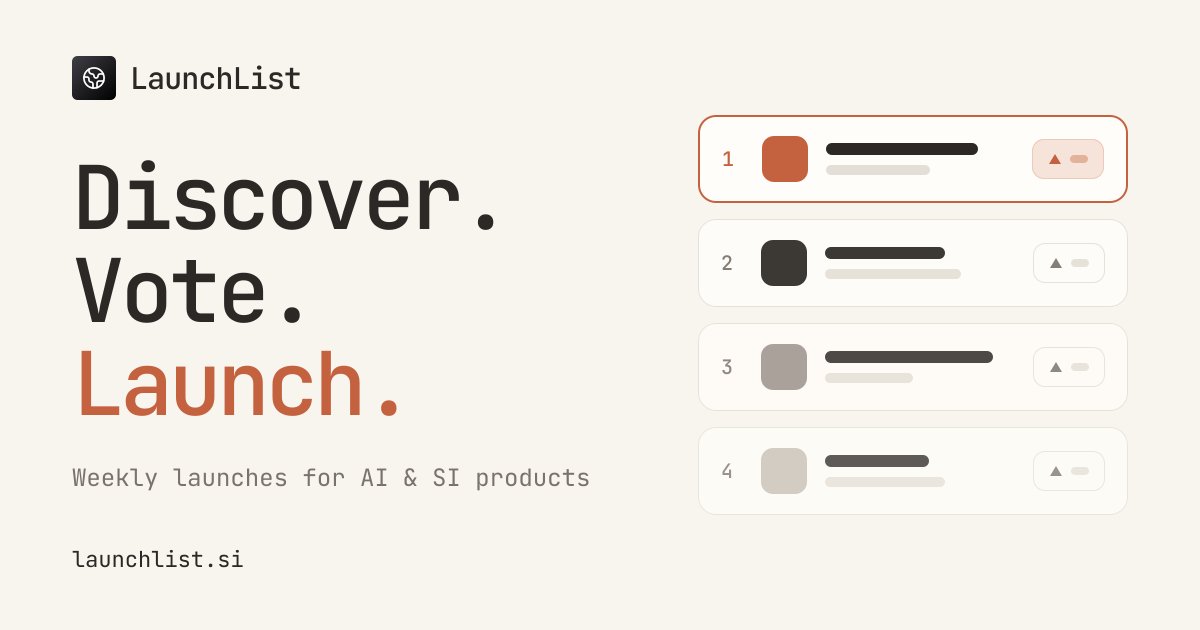 launchlist.si image